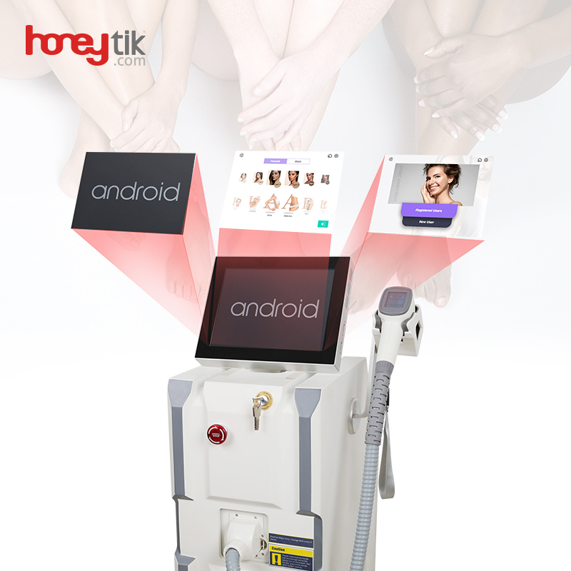 Diode 808 Laser Hair Removal Machine New Upgrade Large Android Screen Intelligent Clinic Use for Sale